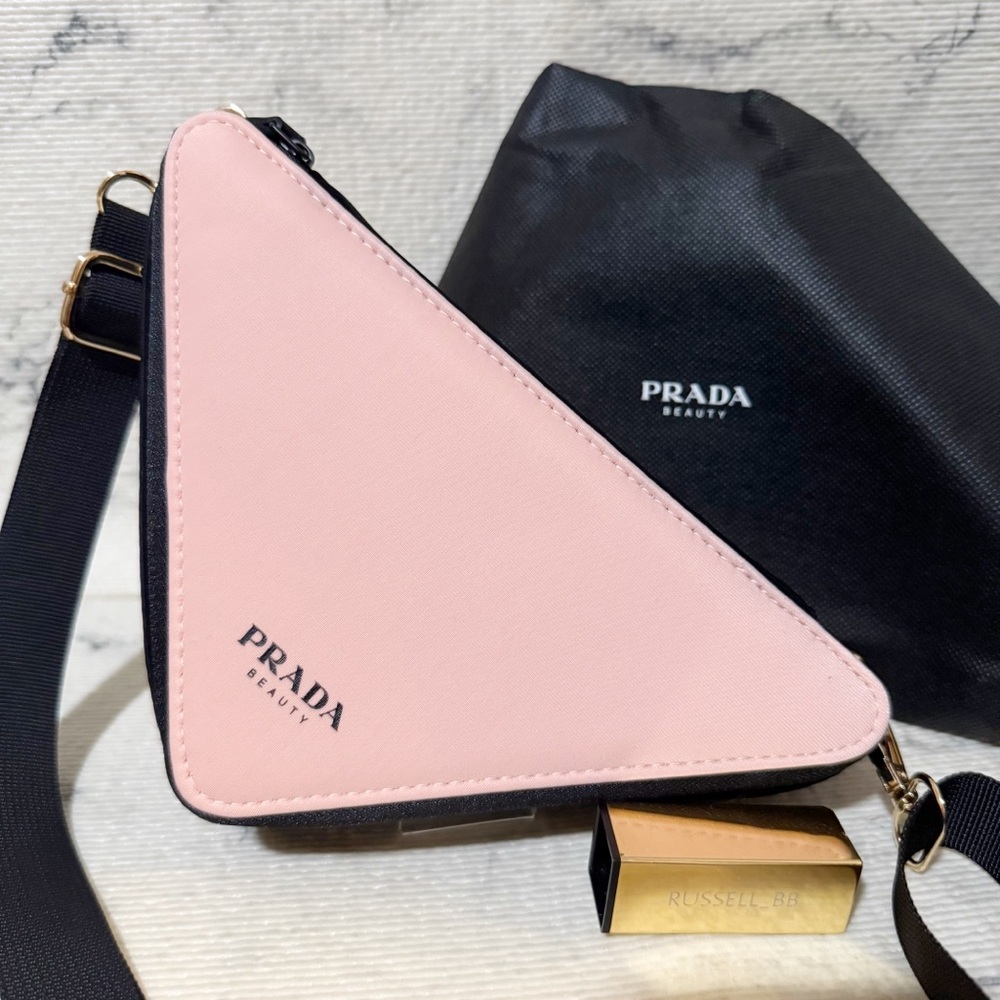 Prada Beauty Triangle Pouch Converted To Crossbody - Picture 3 of 11